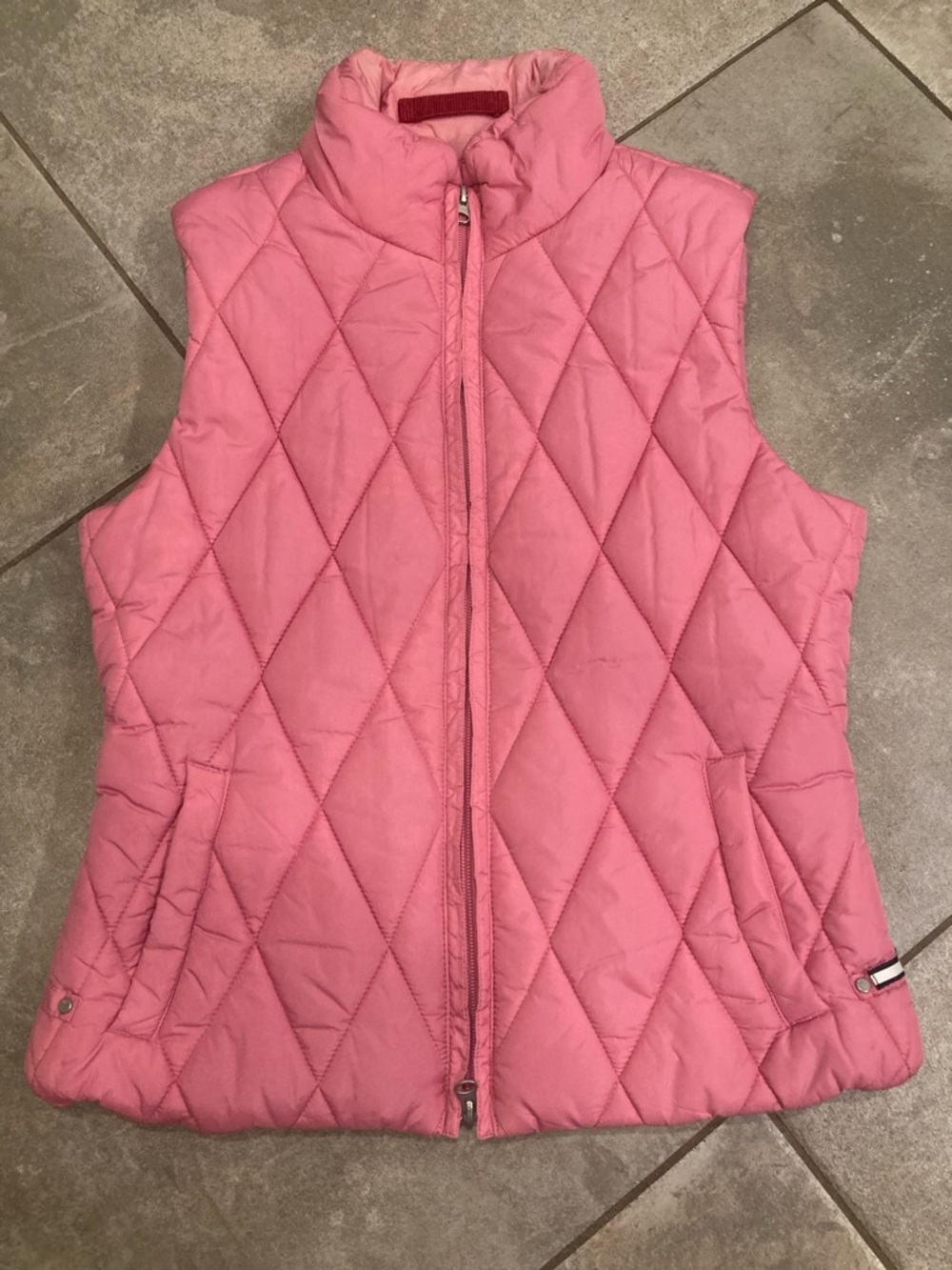Tommy Hilfiger Pink Quilted Puffer Vest
